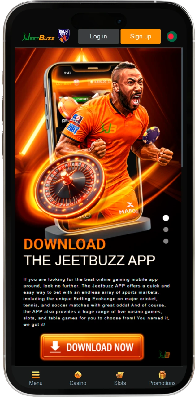 Read the instructions on how to find the download button for the JeetBuzz iOS app.